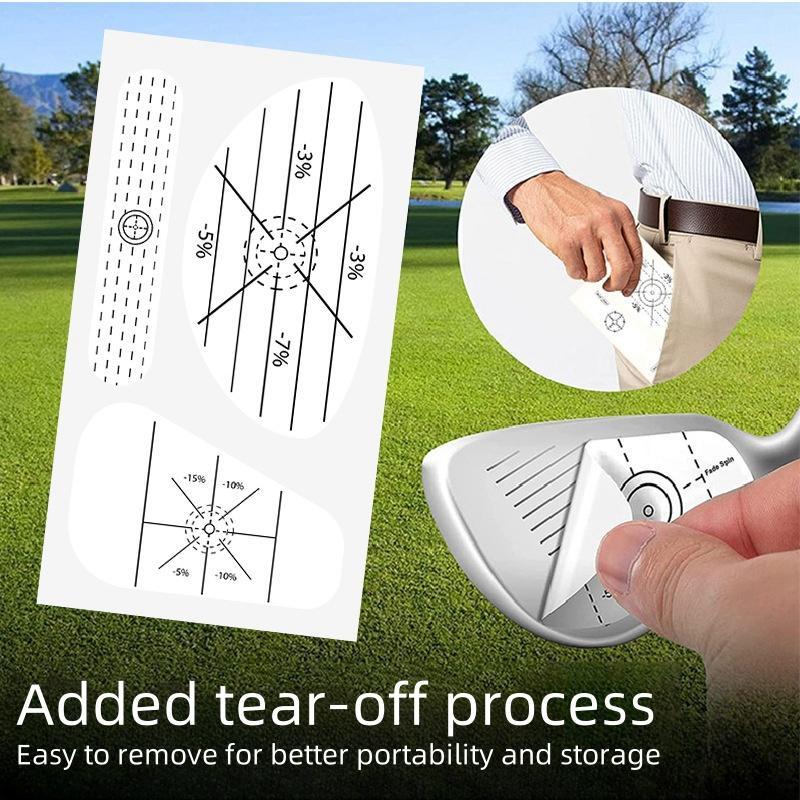 Golf Club Impact Sticker, 20pcs/100pcs/200pcs Useful Training Aid Improve Swing Accuracy, Golf Club Impact Sticker for Irons Wood Putters, Golf Accessories