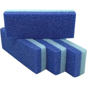 Foot Pumice Stone for Feet Hard Skin Callus Remover and Scrubber (Pack of 4) (Blue)