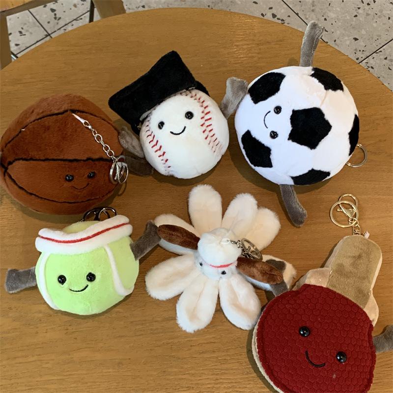 Basketball, football, volleyball, badminton, rugby, volleyball, baseball, tennis, plush toys, dolls, pendants