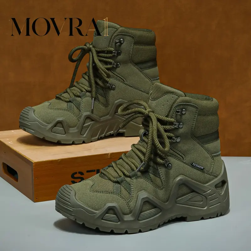 MOVRA1 Men's Tactical Hiking Boots, Shock Absorption and Non-Desert Boots, Winter Outdoors Camping Hiking Boots,shoes for back to school,back to school shoes