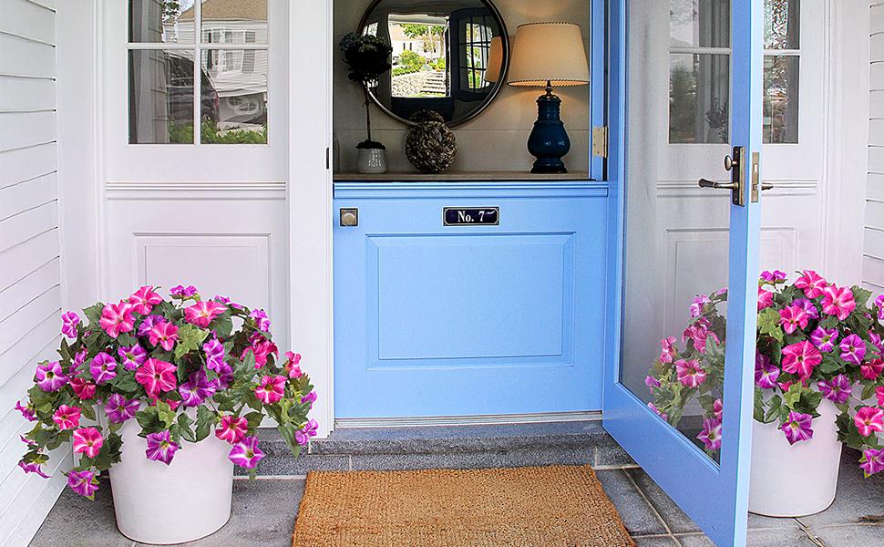 2 Bundles Artificial Fake Flowers Plants for Outdoor Decoration, Faux Petunias Silk Flower UV Resistant No Fade for Home Outside Garden Balcony Yard Porch Realistic Indoor Decor 2 Bundles Artificial Fake Flowers Plants for Outdoor Decoration, Faux Petunias Silk Flower UV Resistant No Fade for Home Outside Garden Balcony Yard Porch Realistic Indoor Decor