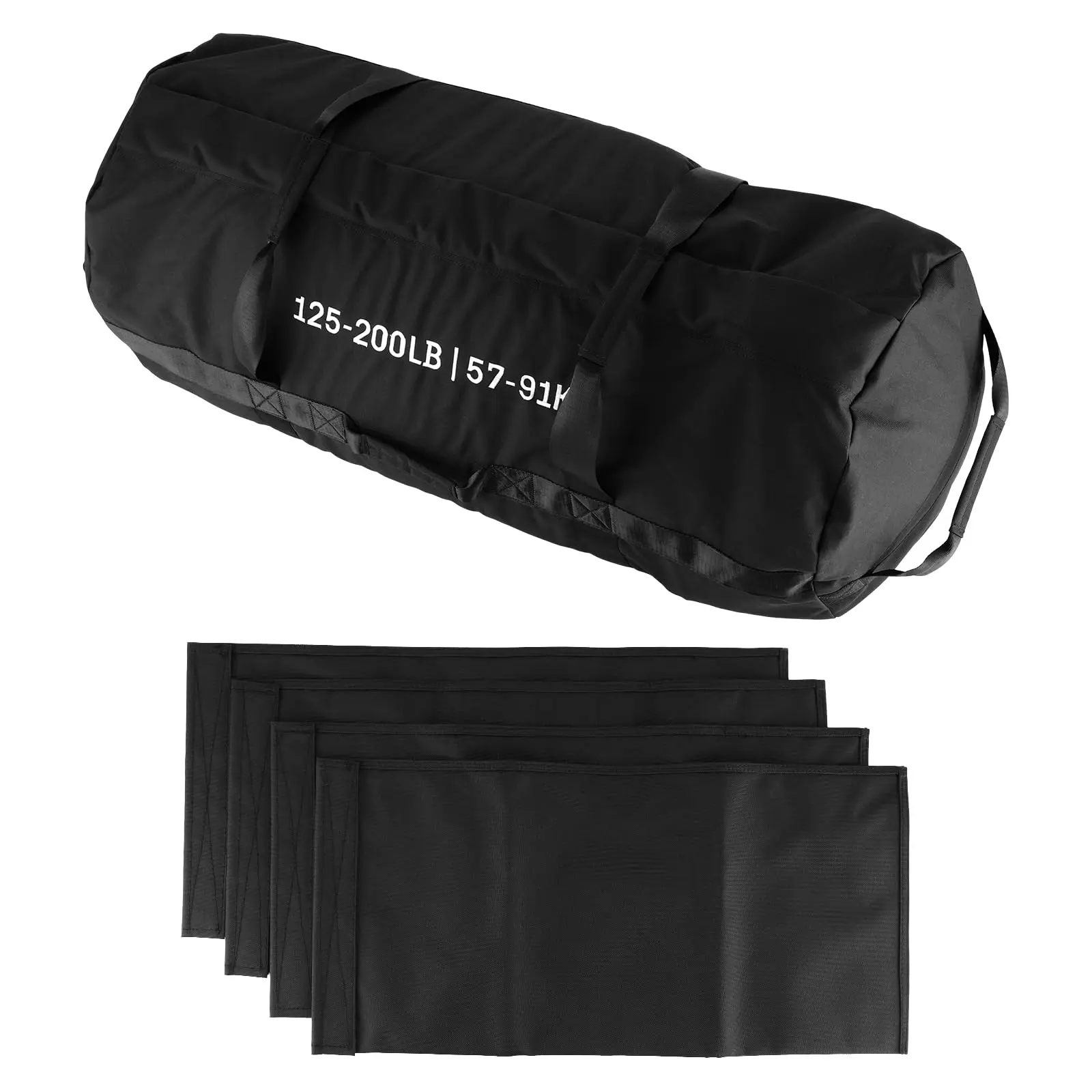 Heavy-Duty Workout Sandbag S (5-25 LB), Adjustable Oxford Fabric Fitness Gear with 6 Handles for Full-Body Strength and Core Training, Home Gym Equipment, Outdoors, Sandbags, Strength & Yoga, Heavy-Duty Fabric, Includes Fillers
