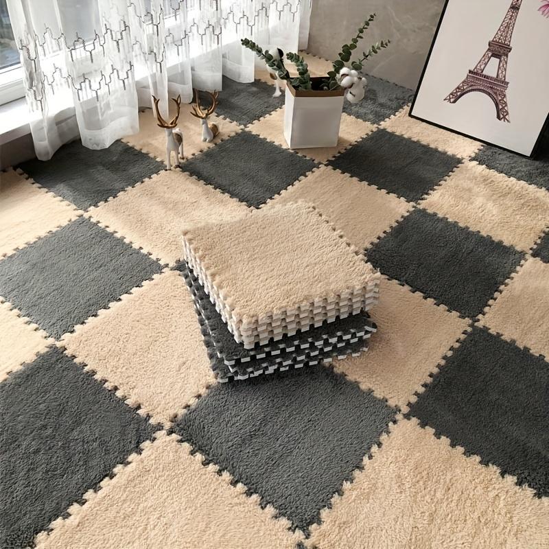 24-Piece Set of Interlocking Foam Floor Mats, Soft, Non-Slip, Hand-Washable Interlocking Carpet, Suitable for Home, Gym, Yoga Exercise, Pilates and Body Shaping, Cushioning Mat, Pet Mat, Crawling Mat, Can Be Used in Bedroom, Living Room, Sofa Entrance.qiu