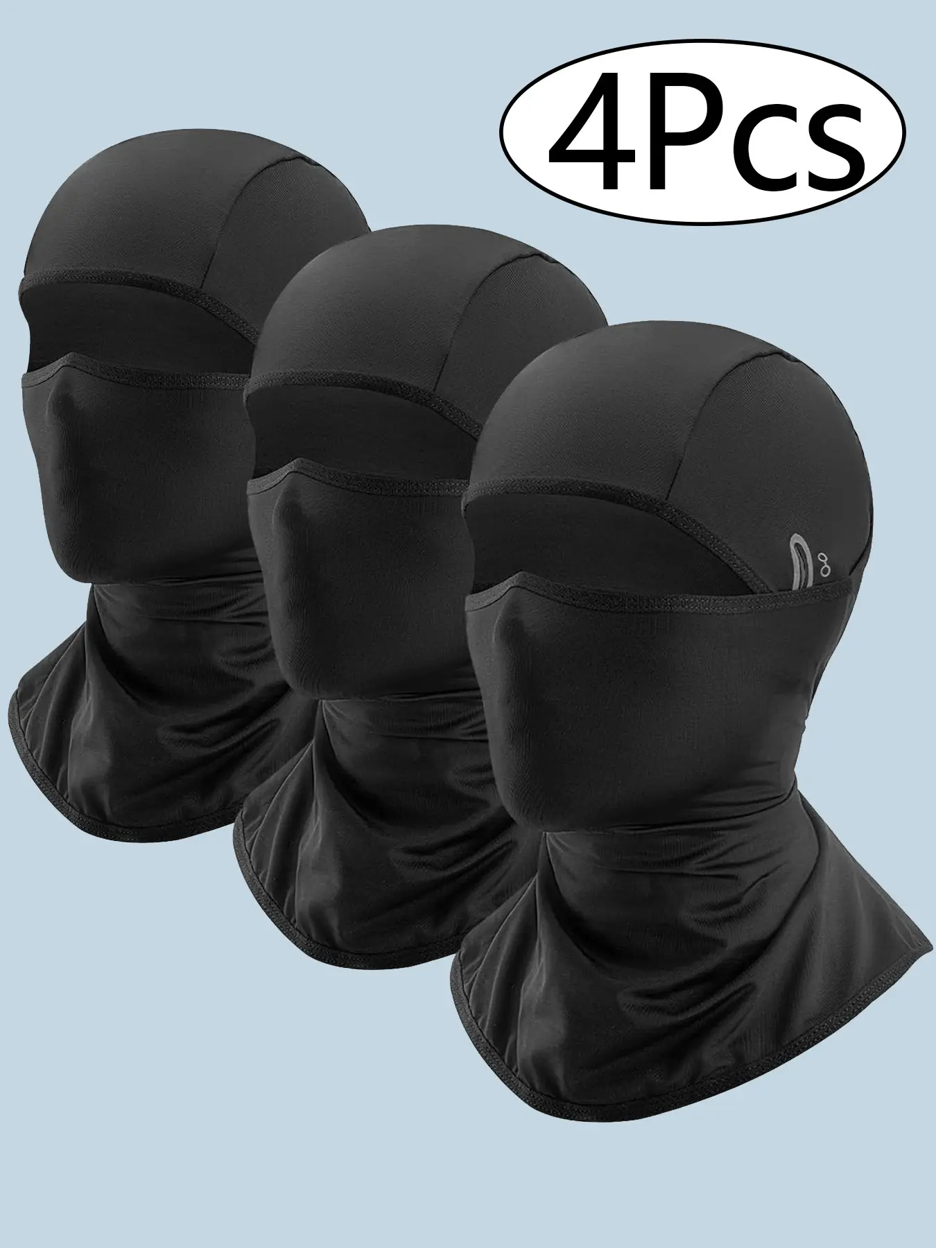3 Pcs Balaclava Mesh Mask Full Head Airsoft Face Protector | Ninja style,Balaclava Full Face Mask Ski Mask UV Protection Cover Motorcycle Full Face Mask for Men Women Outdoor Sports，comforatble wearing, 4 season use for airsoft wargame hunting