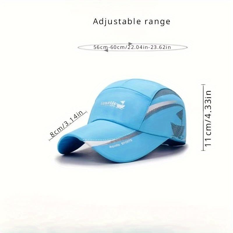 2026 NEW Quick Dry Performance Baseball Cap – Lightweight Breathable Mesh Back Hat with Sailing Print, Sporty Outdoor Fishing Cap for Hiking, Travel, Running & Daily Wear