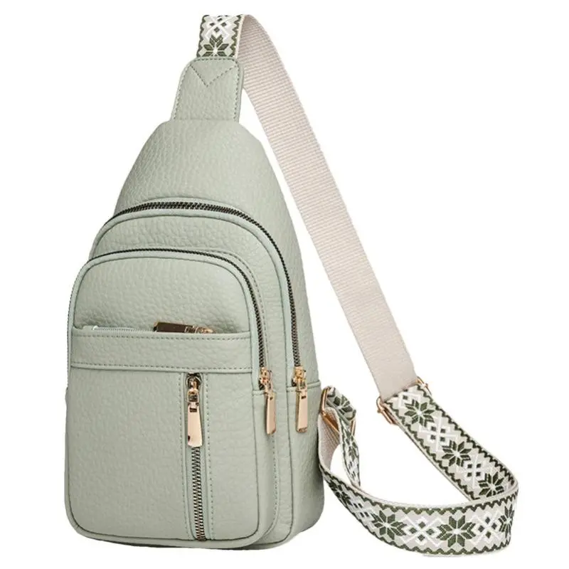 Small women's shoulder bag, portable PU leather crossbody bag, lightweight casual everyday bag, multi-pocket casual sling bag with adjustable strap; suitable for outdoor hiking, travel, and school