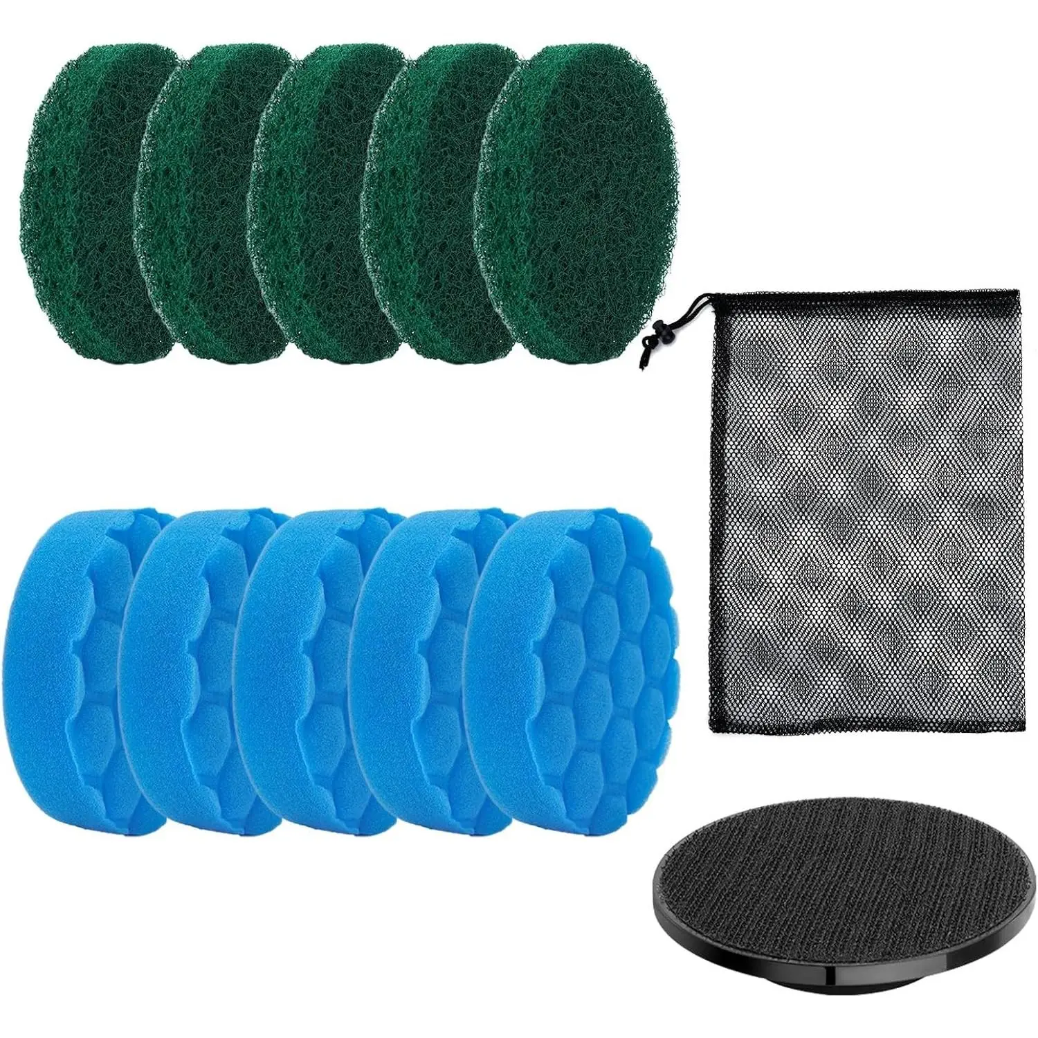 Electric Spin Scrubber Replacement Brush Heads Set, 10 Piece Replacement Brush Cleaning Kit for Cordless Power Scrubber, for Household Cleaning Brushes Kitchen Bathroom Floor Tile Car