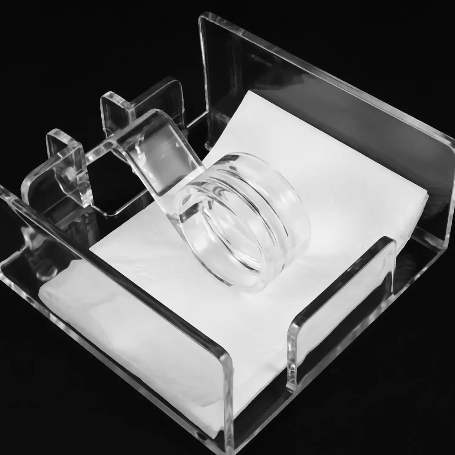 Transparent Acrylic Napkin Holder, Hand Towel Rack, Napkin Dispenser, Paper Towel Organizer, Tabletop Napkin Distributor