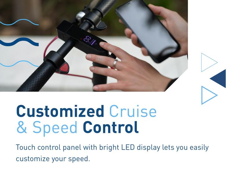 Hiboy S2 Pro Electric Scooter,UL 2271 Certified，10" Solid Tires, 25 Miles Range, 500W Motor & 19 MPH Portable Folding Commuting Electric Scooter for Adults with Double Braking System and App Rear suspensions LED headlight + sidelight + taillight