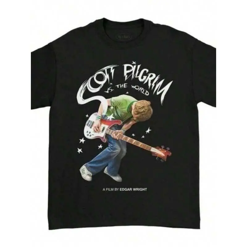 T Shirt Print ,Graphic-Cotton Tees Size Plus, Scott Pilgrim Vs The World Movie Graphic Tee Unisex Short Sleeve Shirt S-5XL,Y2K,Oversized Shirt