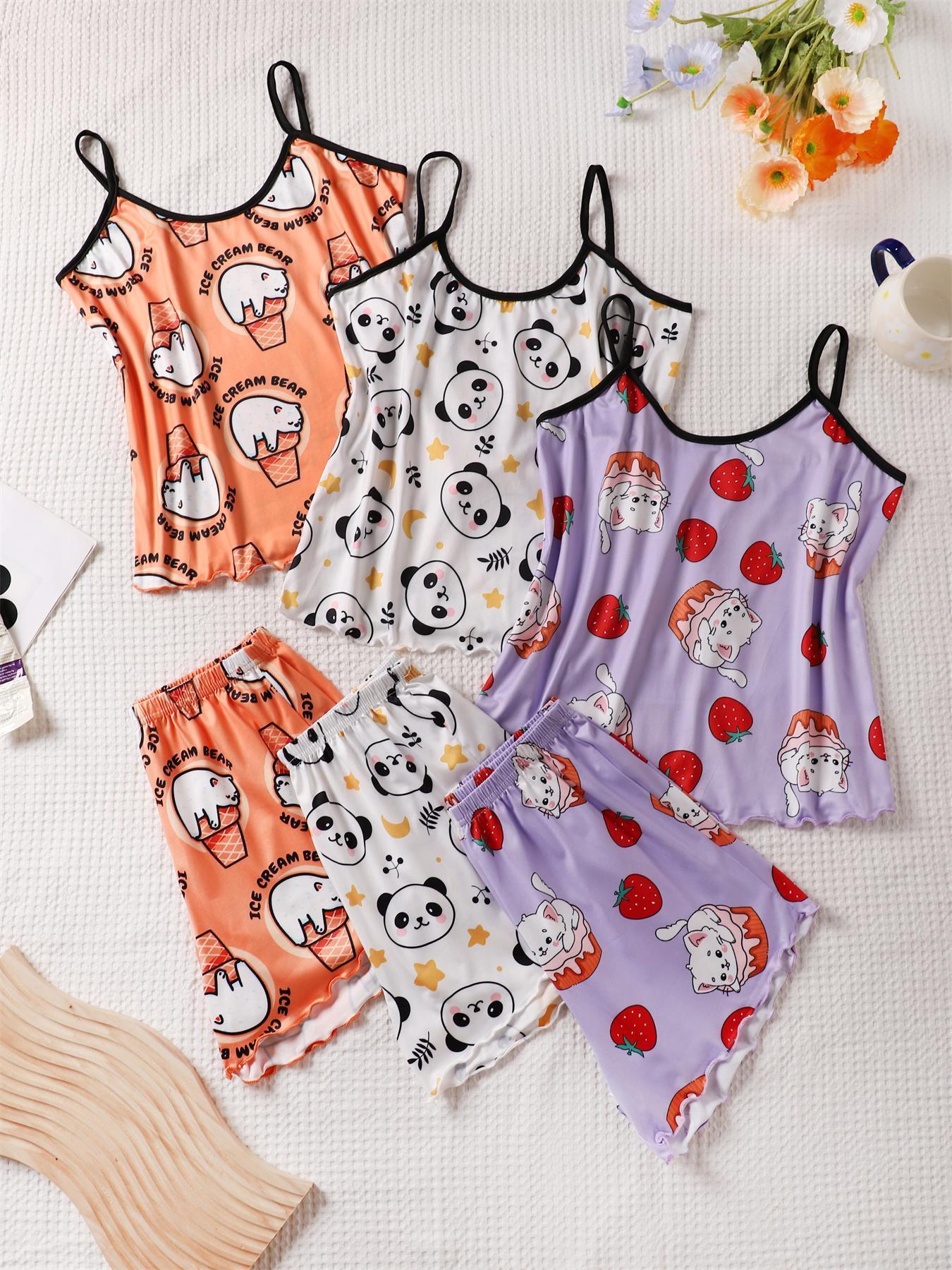Halloween 6-Piece Sexy Lingerie Pajama Set for Women, Fitted Sheer Lace Design, All-Season Comfortable Sleepwear Loungewear Collection