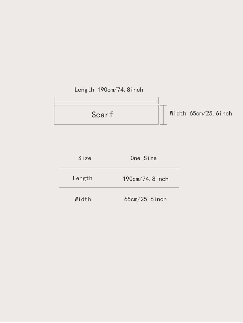 Boho-Style Horse-Pattern Scarf with Fringe-Trim, Casual Soft Warm Shawl for Fall and Winter, Fashion Accessory for Women & Girls