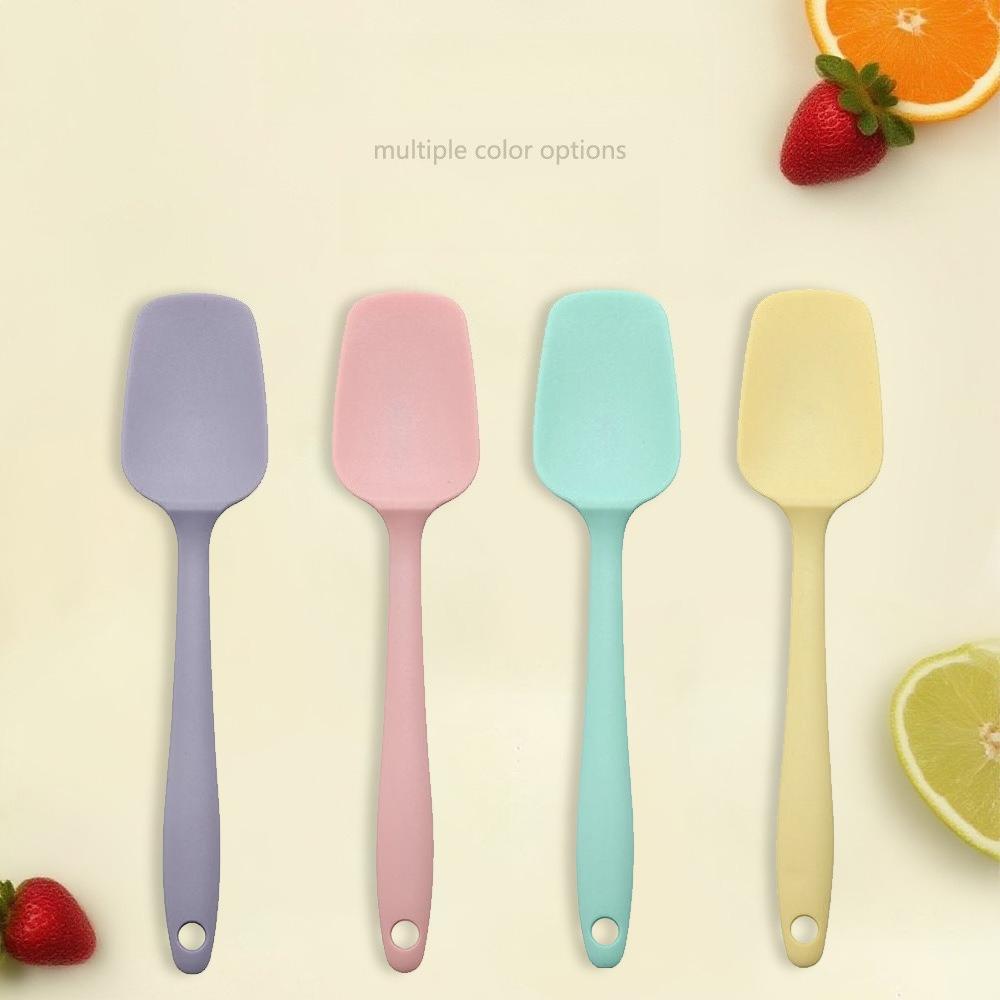 Silicone Baking Spatula Set, 4 Pcs Non-Stick Heat Resistant Spatulas, Multipurpose Kitchen Utensils for Cake Cream Baking & Cooking