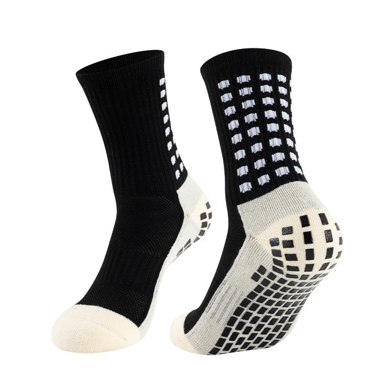 3 Pack Men’s Grip Soccer Socks, Anti Slip Athletic Socks with Non Slip Pads, Football Basketball Sports Grip Socks, Breathable Stretch Fit for Training Gym Running, Performance Sportswear Essential