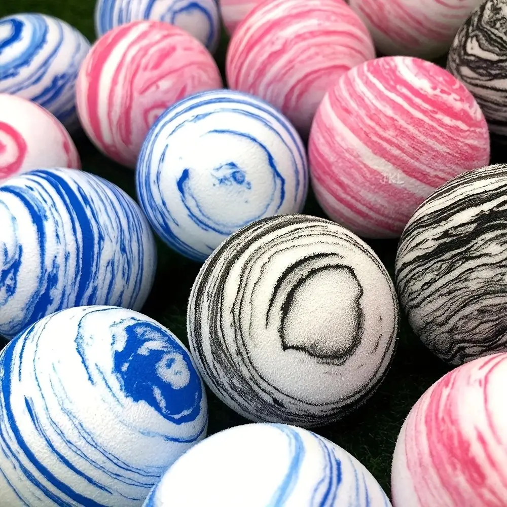 Rainbow Foam Practice Golf Ball, 42mm Diameter Sports Ball, Ideal for Indoor & Outdoor Golf Training, Durable Design for Repeated Use