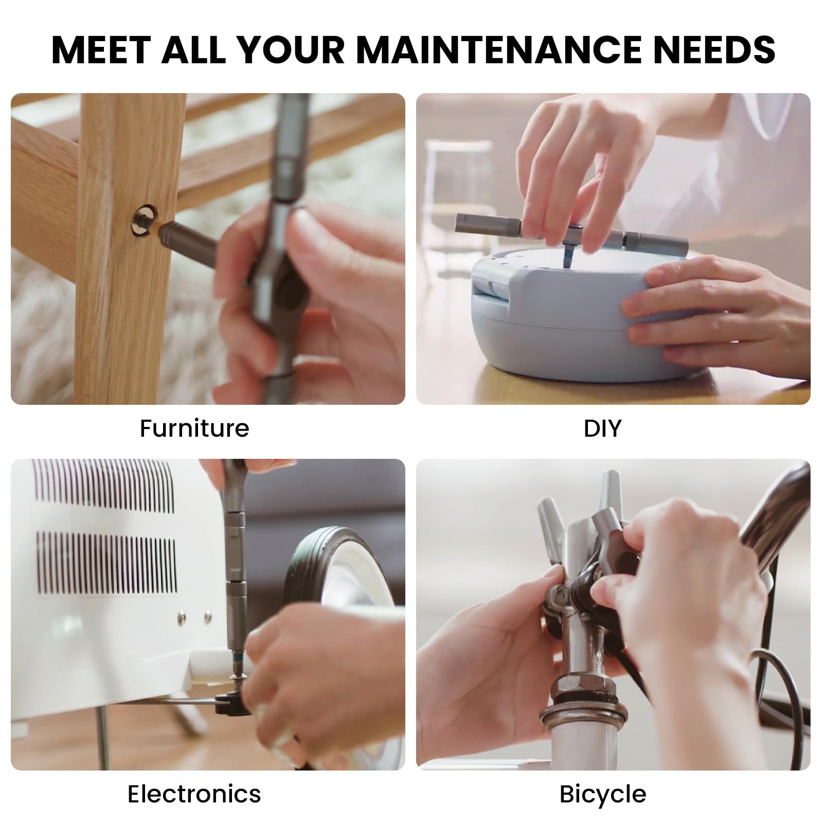 Magnetic Screwdriver Set, Multifunctional Screwdriver Drill Bit Set, Replaceable Screwdriver Bits, Household Repair Tool Kit with Detachable T-shaped Ratchet Handle, Tools & Hardware