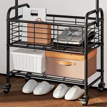 Laundry Basket with Wheels Rolling Laundry Hamper Laundry Sorter Cart Shelf Hanging Rack Organiser Hangable