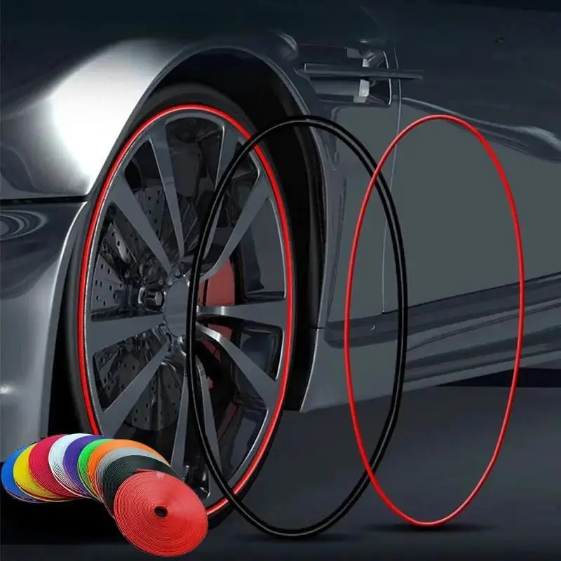 Car Wheel Rim Protector, 1 Count Car Wheel Rim Protector Decorative Strip, Universal Car Exterior Accessories for Car Wheel Rim