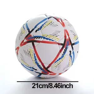 4pcs Set (Including One Size 5 Soccer Ball + One Pump + One Net Bag + One Air Needle), Protective And Wear-Resistant PVC Soccer Ball, for Competition Training, Customize Exclusive Personalized Name And Logo