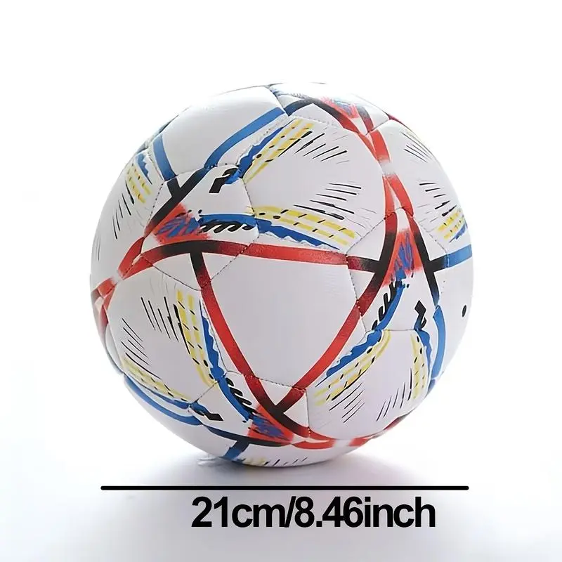 4pcs Set (Including One Size 5 Soccer Ball + One Pump + One Net Bag + One Air Needle), Protective And Wear-Resistant PVC Soccer Ball, for Competition Training, Customize Exclusive Personalized Name And Logo