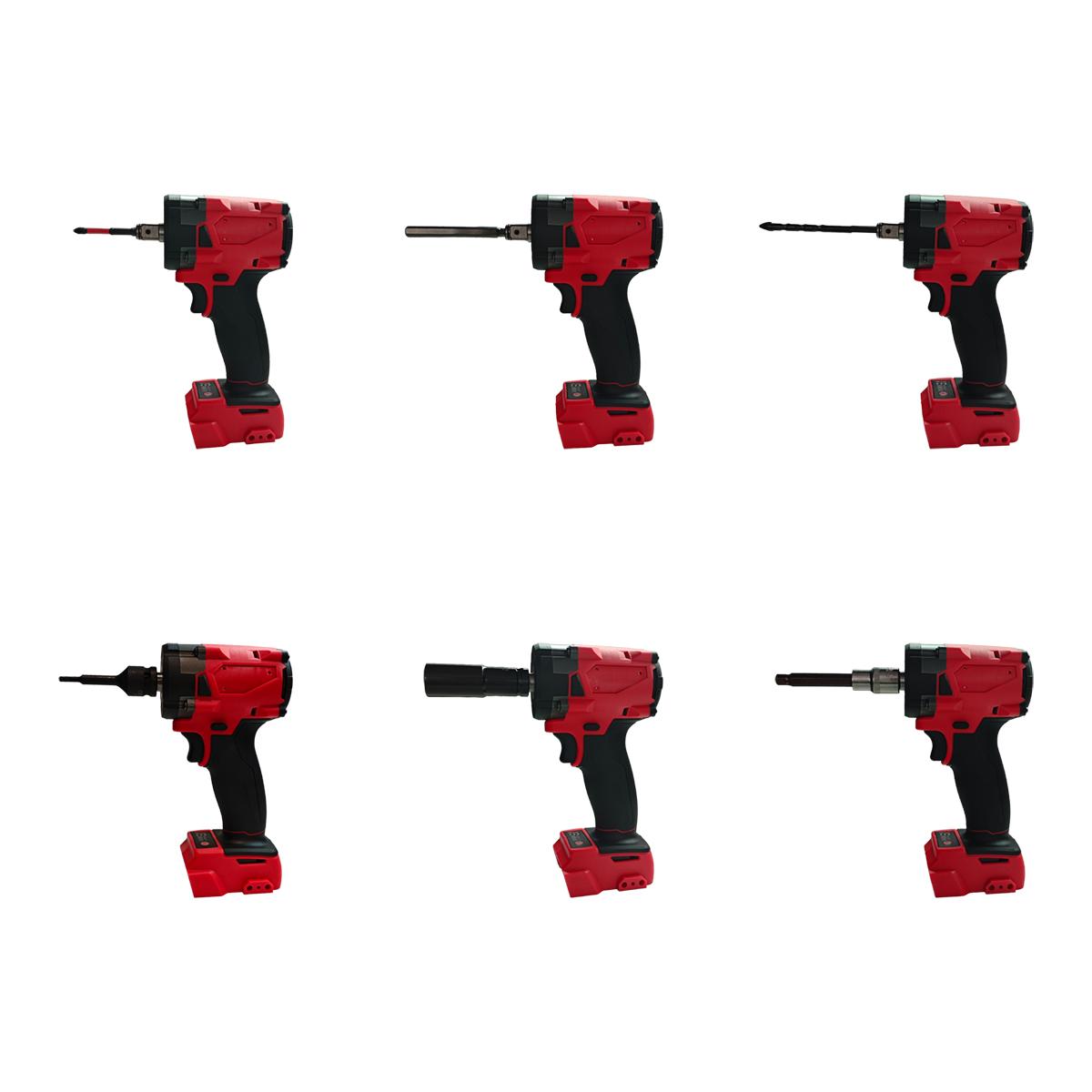 High-torque brushless impact wrench 1/2" drive cordless electric screwdriver with 4-speed adjustment, suitable for 18V batteries (battery not included).Suitable for automotive repair, construction, DIY, furniture repair, and industrial use power tools