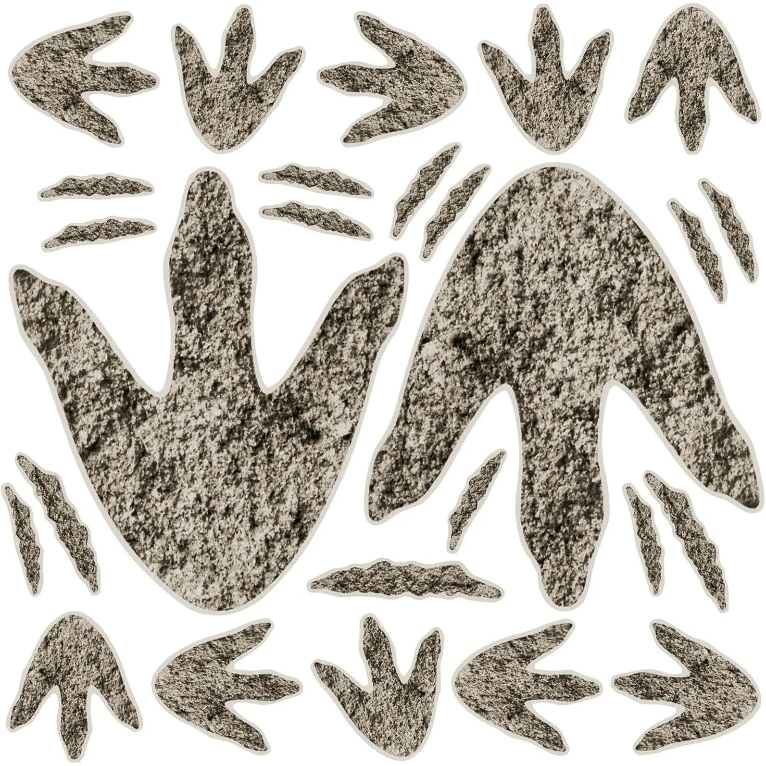 90Pcs Dinosaur Footprints Decals for Floor Wall Stairs - Party Decorations, Classroom Signs, Halloween Decor(Gift)