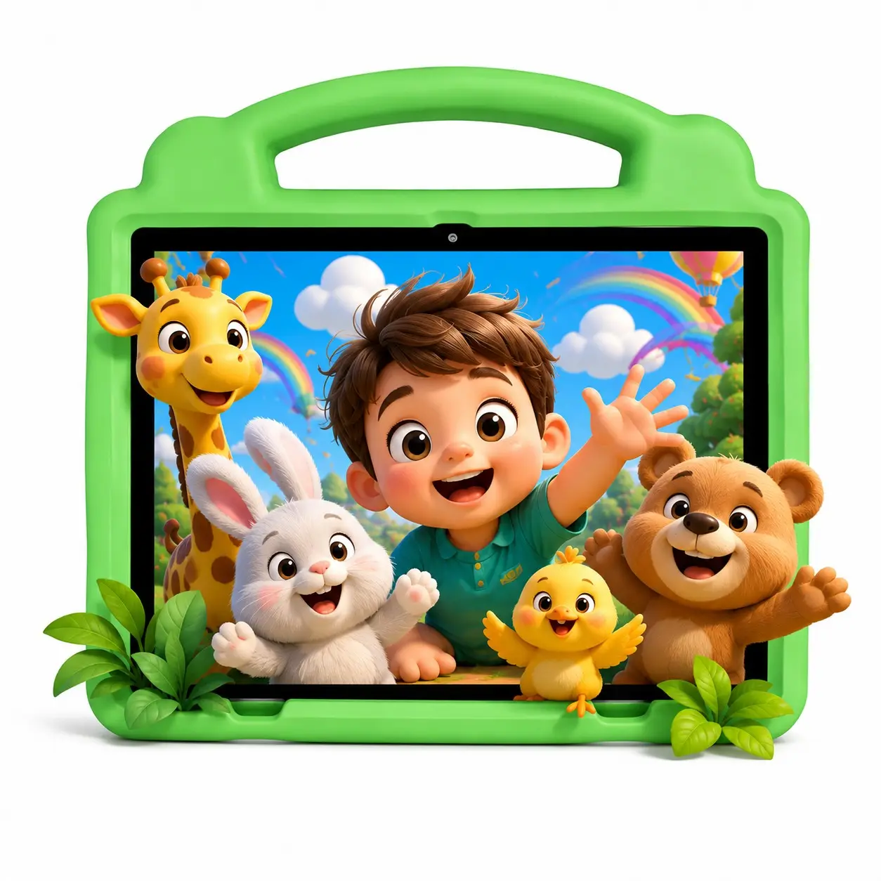 Android Tablet Learning & Entertainment Machine, Anti-Drop Case, iWawa Software, No Adapter Needed, Holiday Gift Option, Protective Cover & Accessories