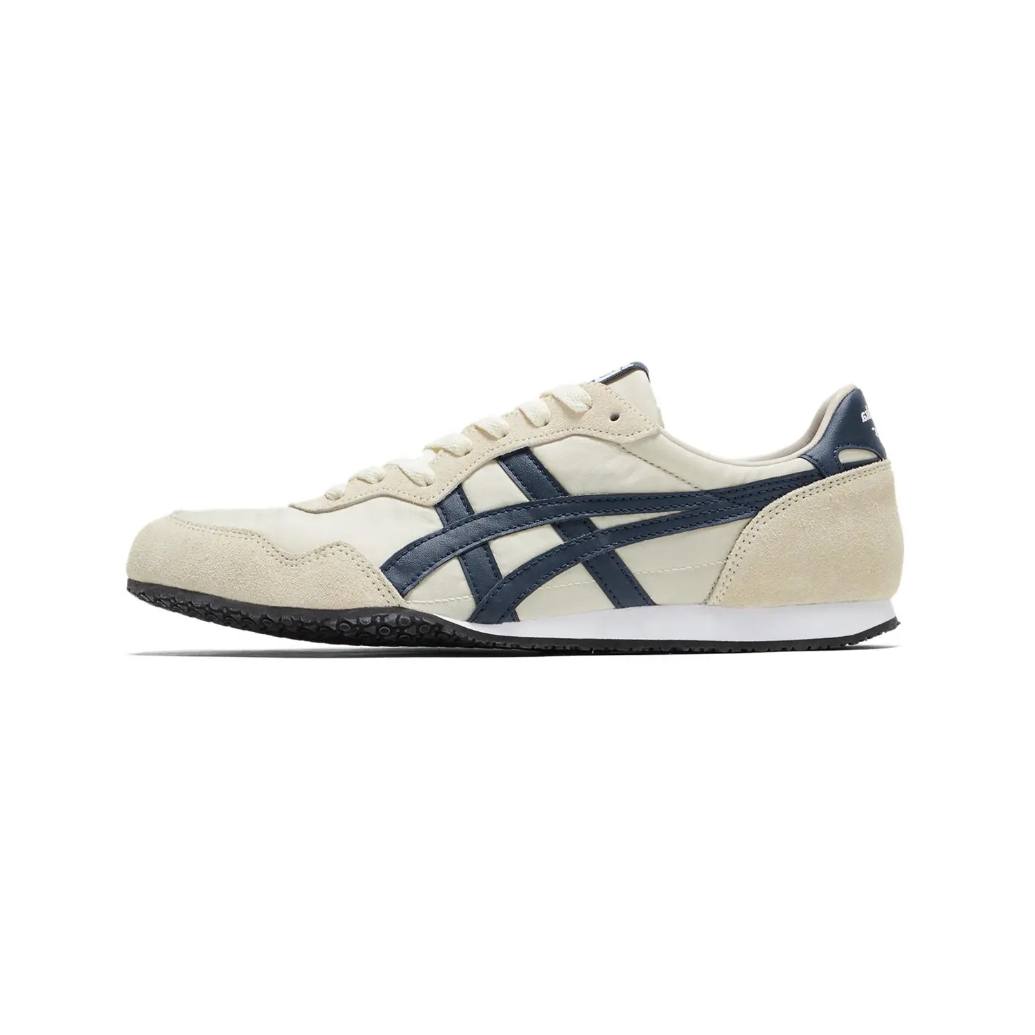 Onitsuka Tiger Serrano Mesh Nylon Low-Top Footwear - Unisex Trainer with Slip-Resistant Design, House White Official Maison Mihara Style, Verifiable Global Authentication Credentials