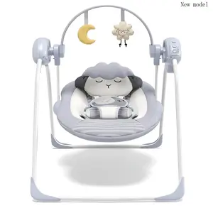 Baby Swings  Infants, Portable Baby Swing with 5-Speed, with Music and Timing  0-9 Months 6-20 lbs