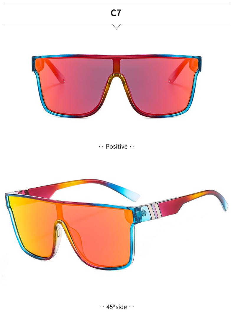 Sunglasses for men and women, true film one-piece sunglasses, outdoor cycling and fishing sunglasses, UV protection