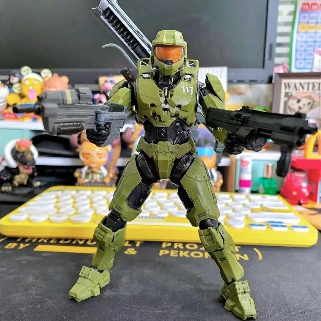 KO Version RIOBOT Master Chief (Halo 5 Infinite) Articulated Action Figure Ornament by Sentinel
