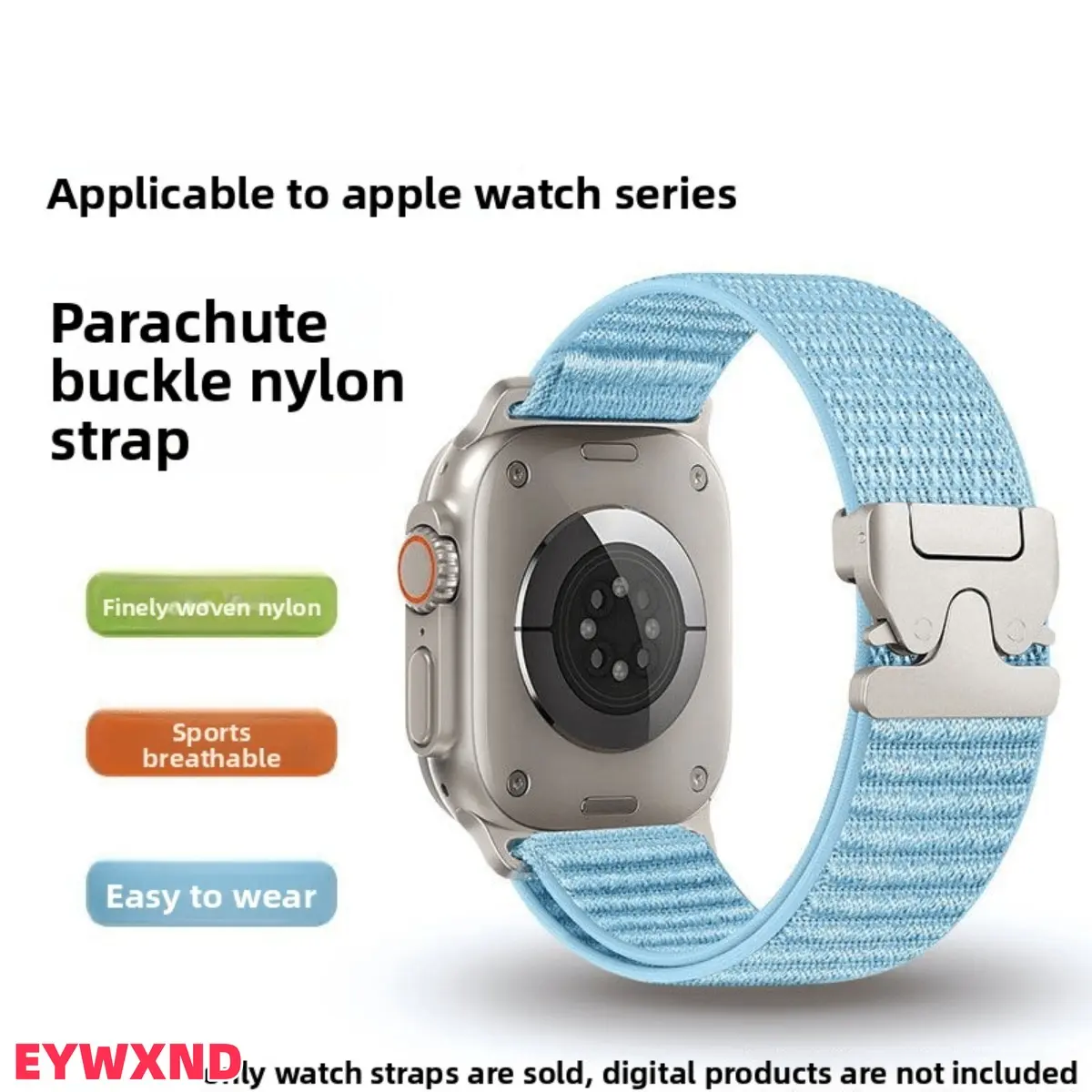 Applicable to Apple Ultra3 strap 2 nylon iwatchS11 wristband 10 umbrella buckle 9 breathable 8 sports men and women intelligent 8 men's S7 wristband ultra2 women's sports S6 Apple iwatchS11 strap Ultra2/3 sports 9/8/7 creative