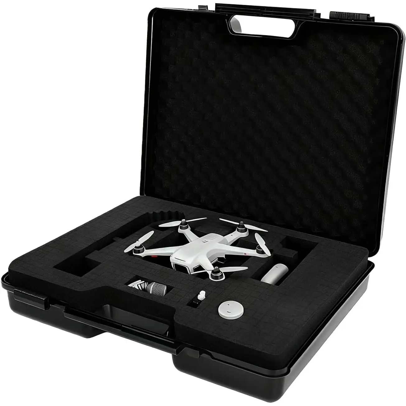 Durable Shockproof Hard Case for Microphone, Camera, Accessories & Equipment, Customizable 19x16x4.5in Protection Storage Box, Ideal for Camping & Outdoor Use