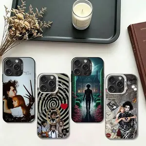 Edward Scissorhands Movie E Slim Color Silver Electroplated Shockproof Phone Case Designed for iPhone 11-17 Pro Max/Plus & Samsung Galaxy S23-S25