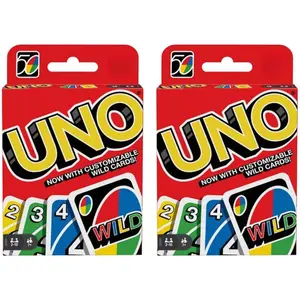 Uno Card Game 2 Pack, Red