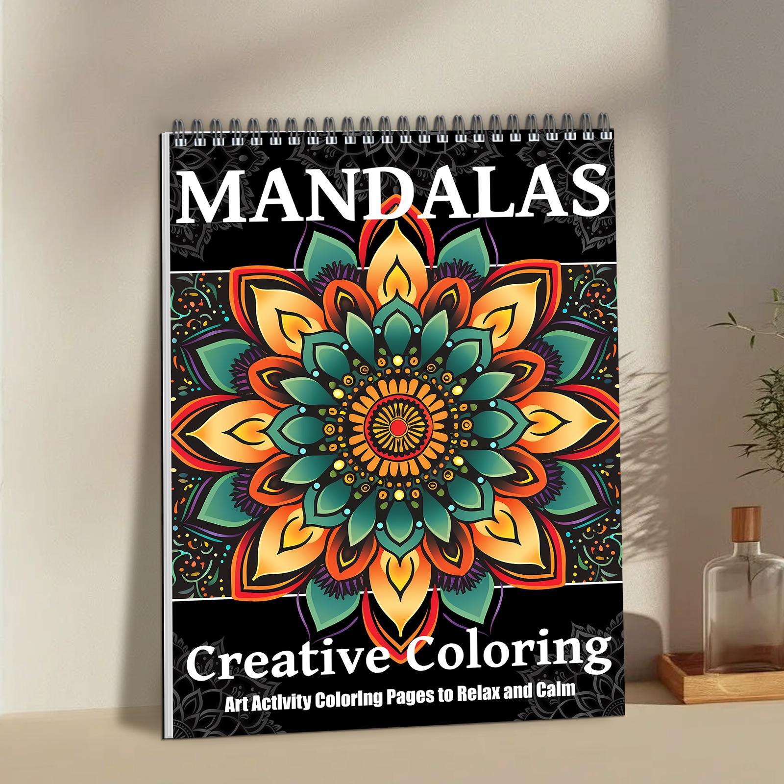 Regular Mandala Theme Coloring Painting, Diy Decorative Painting, Delicate Closed-loop Design Pattern Layered From The Inside To The Outside, Perfect Gift
