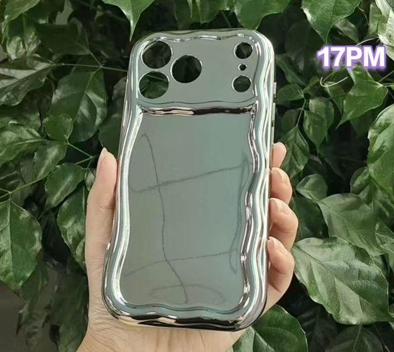 Phone Cases -A Protective Case for a Phone Featuring a Double Spider Web Design in Red And White, Made from Electroplated Cream Material. It Is Compatible with iPhone Models 16, 15, 14, 13, 12, And 11 Pro Max