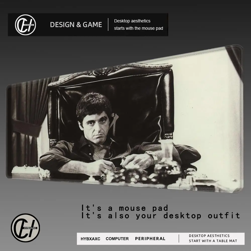 Movie T-Tony M-Montana S-Scarface Mouse Pad Non-Slip Thickened MousePad Large Writing Lockedge Gaming Cushion Office Student