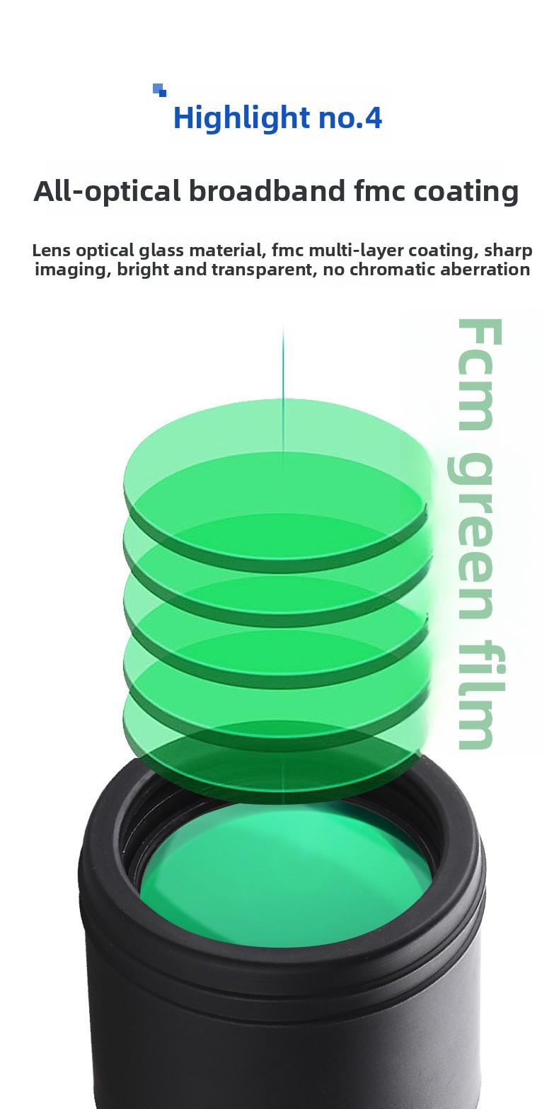 Outdoor Portable 16X52 Monocular Telescope High Magnification HD Low-Light Night Vision Mobile Phone Camera Telescope