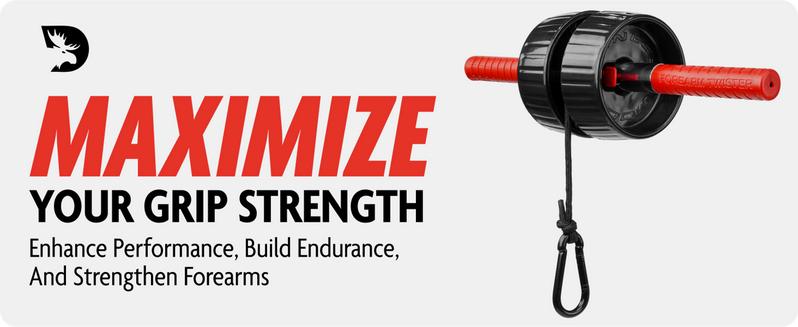 US Seller43 Fitness Forearm Strengthener & Wrist Roller - 2 in 1 Arm Exerciser with Non-Slip Premium Grip, Durable Nylon Rope - Helps with Elbow Tendonitis, Wrist Recovery & Strength Training (Patented)