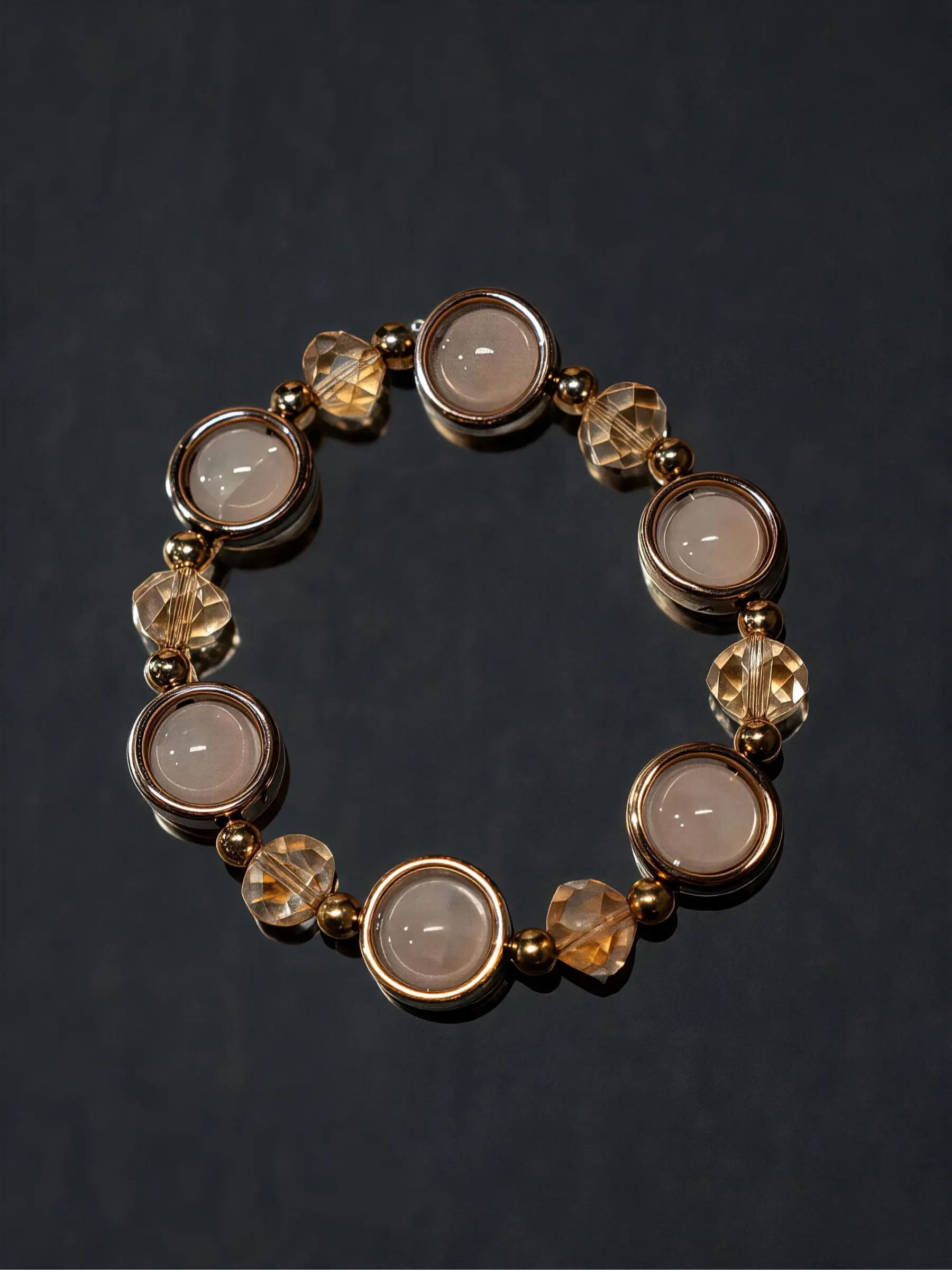 Elegant Beaded Bracelet, Transparent Crystal Design, Charming Friendship Jewelry, All-Season Accessory, Crystal Bracelets