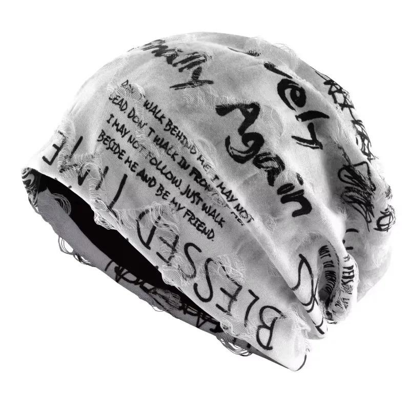 Fashion Hip Hop Beanies Hats For Men Women Spring Summer Thin Bonnet Gorras Unisex Streetwear Skullies Beanie Loose Style Hats