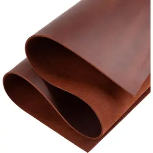 12''X24'' Genuine Brown Leather Sheets for Crafts - Square 2.0MM Thick Genuine - Thick Cowhide Pieces Square - Leather Sheet for Arts and Crafts