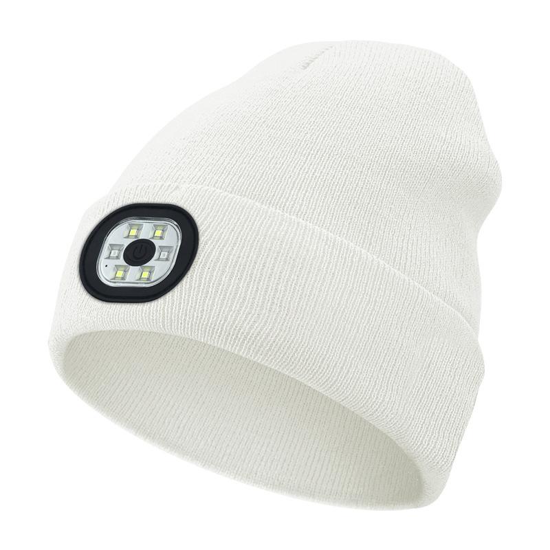 Women&Men LED Light Up Beanie Winter Hat – USB Rechargeable Warm Cap Gift for Men Him Father Outdoor