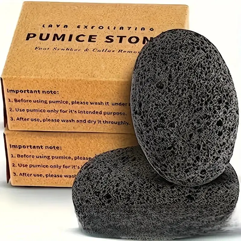 Natural Volcanic Pumice Rock Scrubber - Fragrance-Free Callus Eliminator, Foot & Hand Exfoliating File for Smooth Skin, Ideal for Home Use
