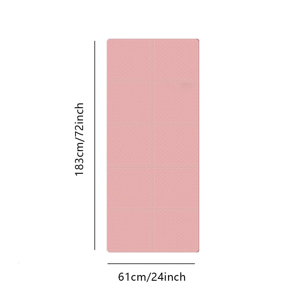Foldable Yoga Mat with Storage Bag, 1 Count Portable Exercise Mat, Fitness Equipment for Home Gym Workout Mat Pilates Home