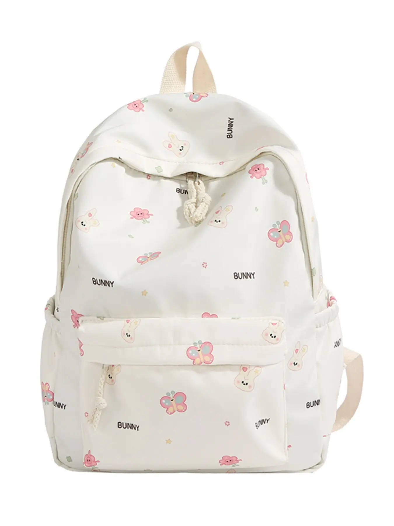 Fashionable Women's Casual Printed Backpack, Cute Butterfly Design, Large Capacity Waterproof, Ideal for Students, Gift for Girlfriend or Child