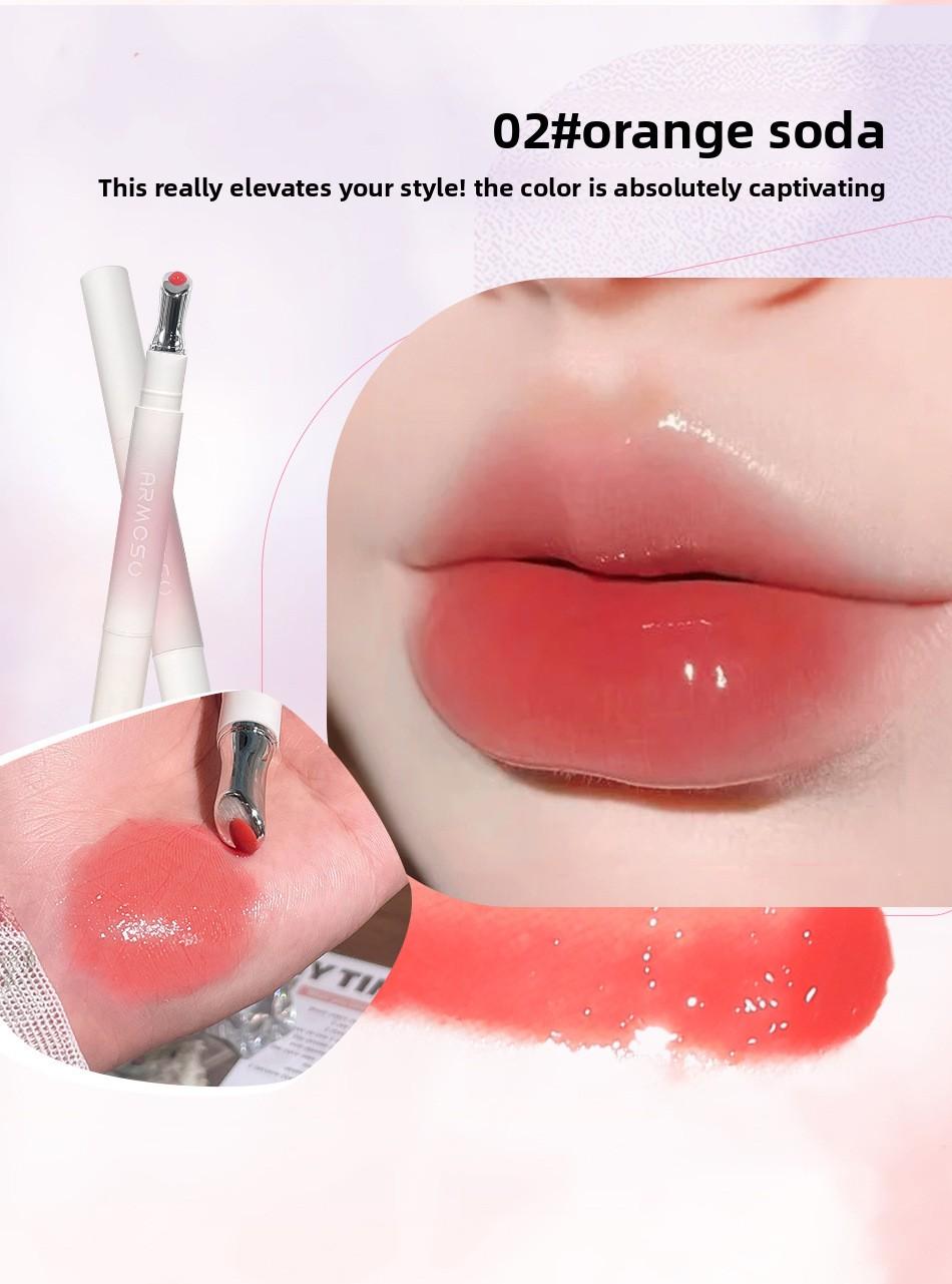 armosu Moisturizing Lip Gloss for Plump Lips, Non-Fading, Non-Drying, Nude Color, Brightening, Moisturizing, Hydrating, Mirror-Finish Lip Glaze