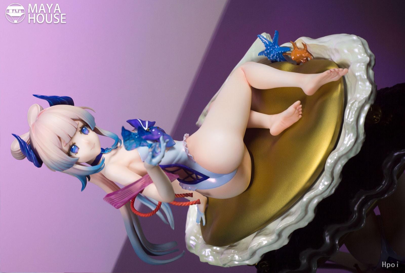 16CM Anime Game Genshin Impact Figure Sangonomiya Kokomi Cute Desktop Model Doll Toys Gifts Collection Decoration Ornaments