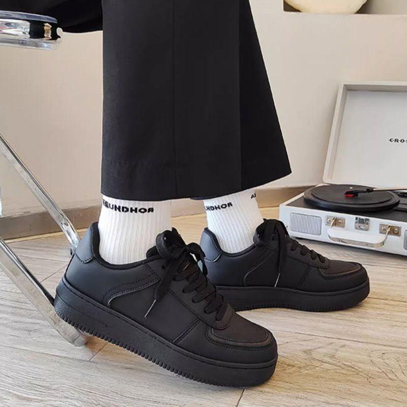 2026 Men's Shoes New Autumn Collection: Versatile Workwear High-Street American Style Sneakers for Men, Sporty Casual Black Trendy Shoes, Unisex